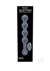 Nexus Quattro Silicone Rechargeable Vibrating Pleasure Beads - Black