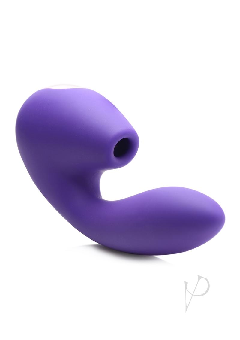 Inmi Shegasm Elevate G-Spot Silicone Rechargeable Vibrator with Clitoral Stimulator - Purple