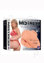 Mistress Casey Vibrating BioSkin Sidesaddle Stroker - Pussy and Ass - Vanilla