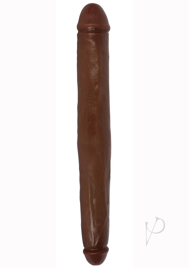 Jock Tapered Double Dildo 18in - Chocolate