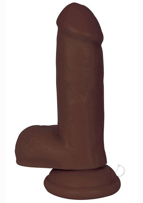 Jock Realistic Dildo with Balls 6in - Chocolate