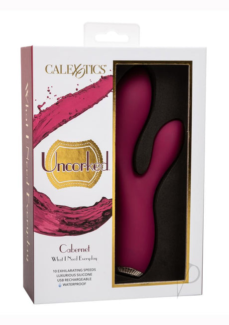 Uncorked Cabernet Silicone Rechargeable Rabbit Vibrator - Pink