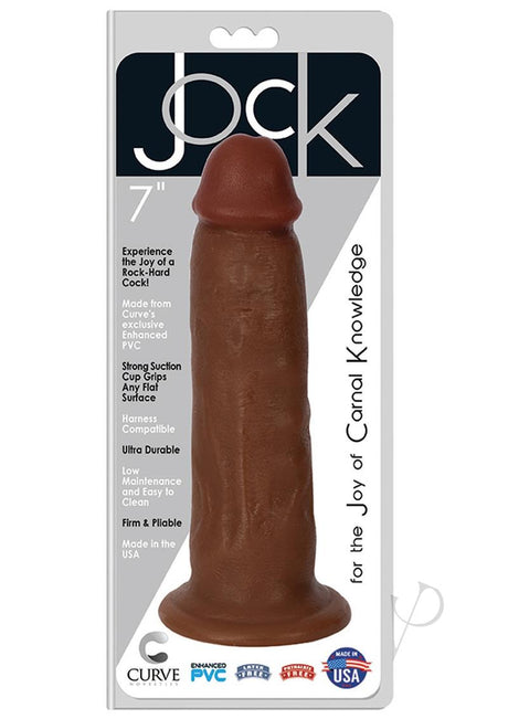 Jock Realistic Dildo 7in - Chocolate