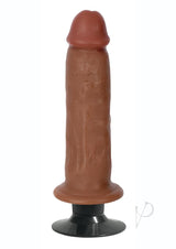 Jock Bareskin Realistic Vibrating Dong 7in - Caramel