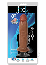 Jock Bareskin Realistic Vibrating Dong 8in - Caramel