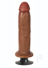 Jock Bareskin Realistic Vibrating Dong 8in - Caramel