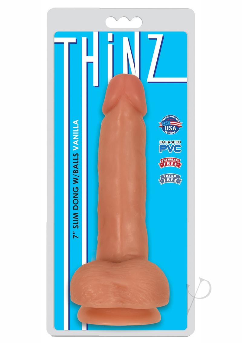 Thinz Slim Dong with Balls 7in - Vanilla