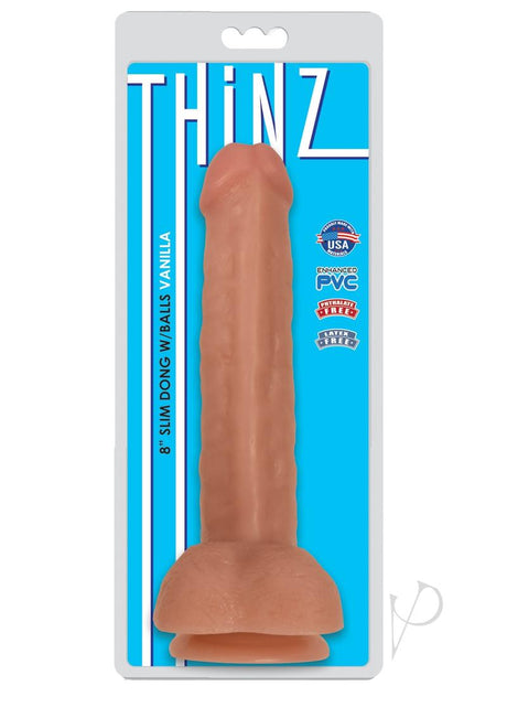 Thinz Slim Dong with Balls 8in - Vanilla