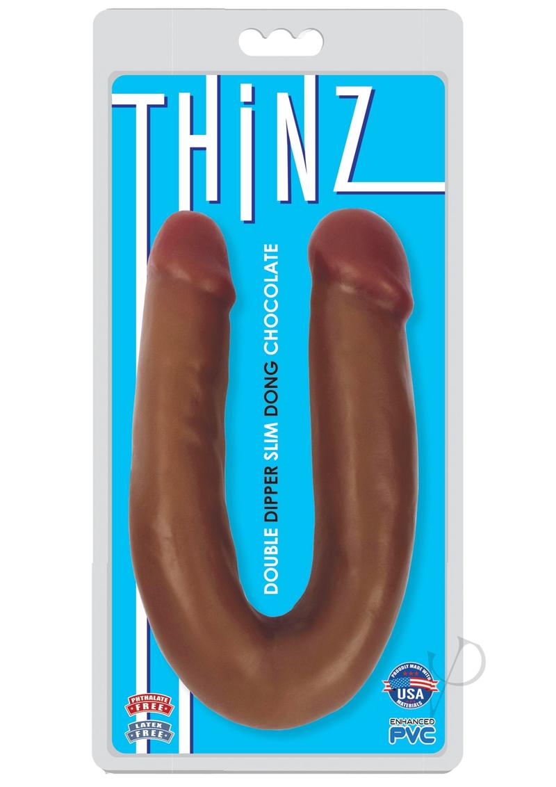 Thinz Double Dipper Slim Double Dong - Chocolate