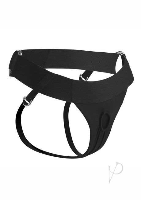 Thinz Londyn Jock Style Adjustable Strap-On Harness - Black