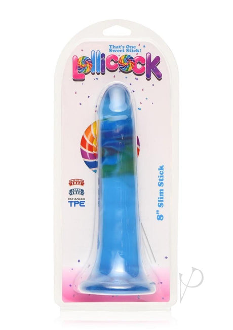 Lollicock Stim Stick Dildo 8in - Berry Ice