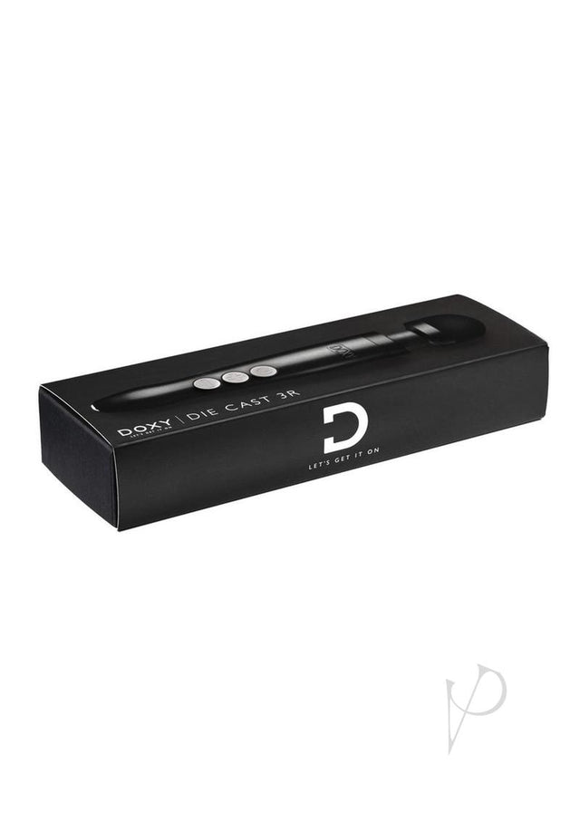 Doxy Die Cast 3R Wand Rechargeable Vibrating Body Massager - Matte Black