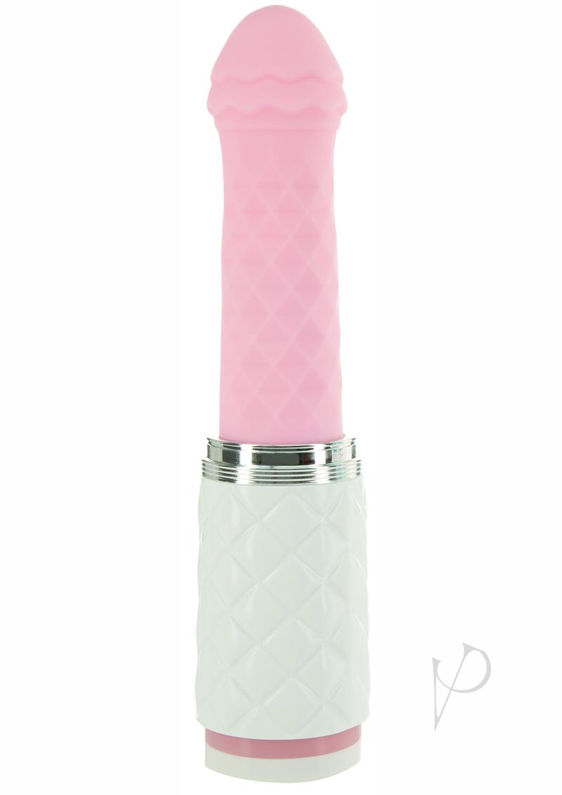 Pillow Talk Feisty Silicone Thrusting and Vibrating Massager - Pink