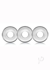 Oxballs Ringer Donut Cock Ring (3 Pack) - Clear