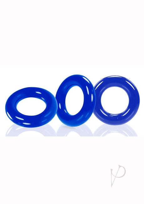 Oxballs Willy Rings Cock Rings (3 pack) - Blue