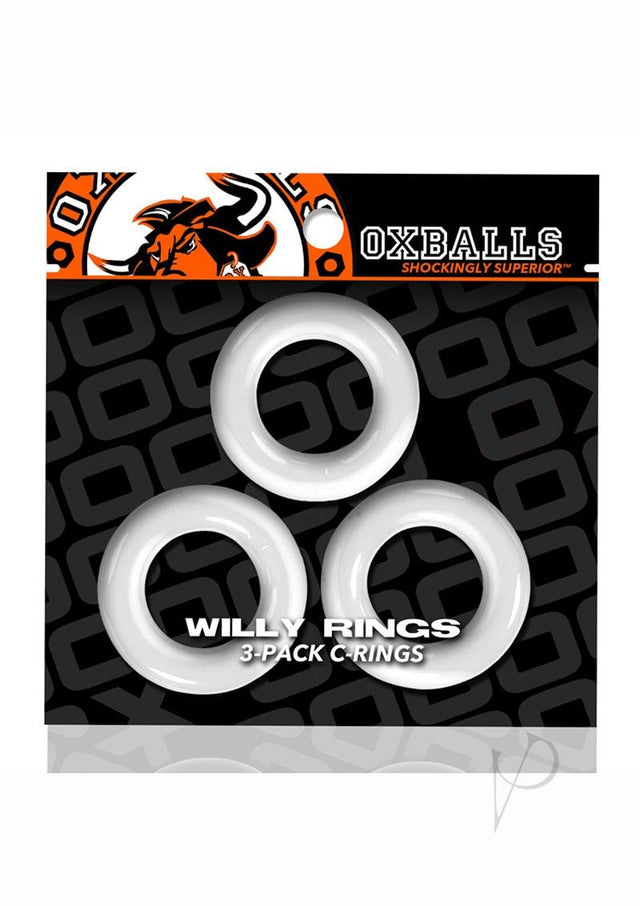 Oxballs Willy Rings Cock Rings (3 pack) - White