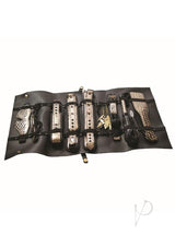 The Traveler Restraint and Bondage Play Kit (Set of 10) - Gold/Black