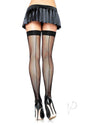 Leg Avenue Fishnet Thigh High with Backseam - Plus Size - Black