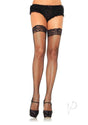 Leg Avenue Stay Up Fishnet Lace Top Thigh High - O/S - Black