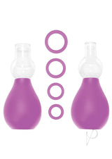 Ouch! Nipple Erector Pump Set - Purple