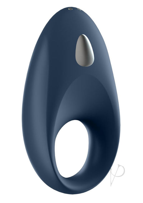 Satisfyer Mighty One Rechargeable Silicone Couple`s Ring - Blue