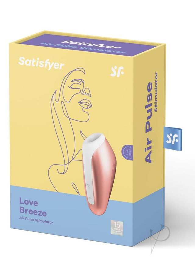 Satisfyer Love Breeze Rechargeable Silicone Clitoral Stimulator - Copper