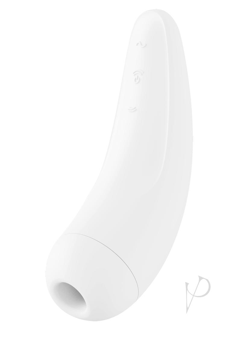 Satisfyer Curvy 2+ Rechargeable Silicone Clitoral Stimulator - White