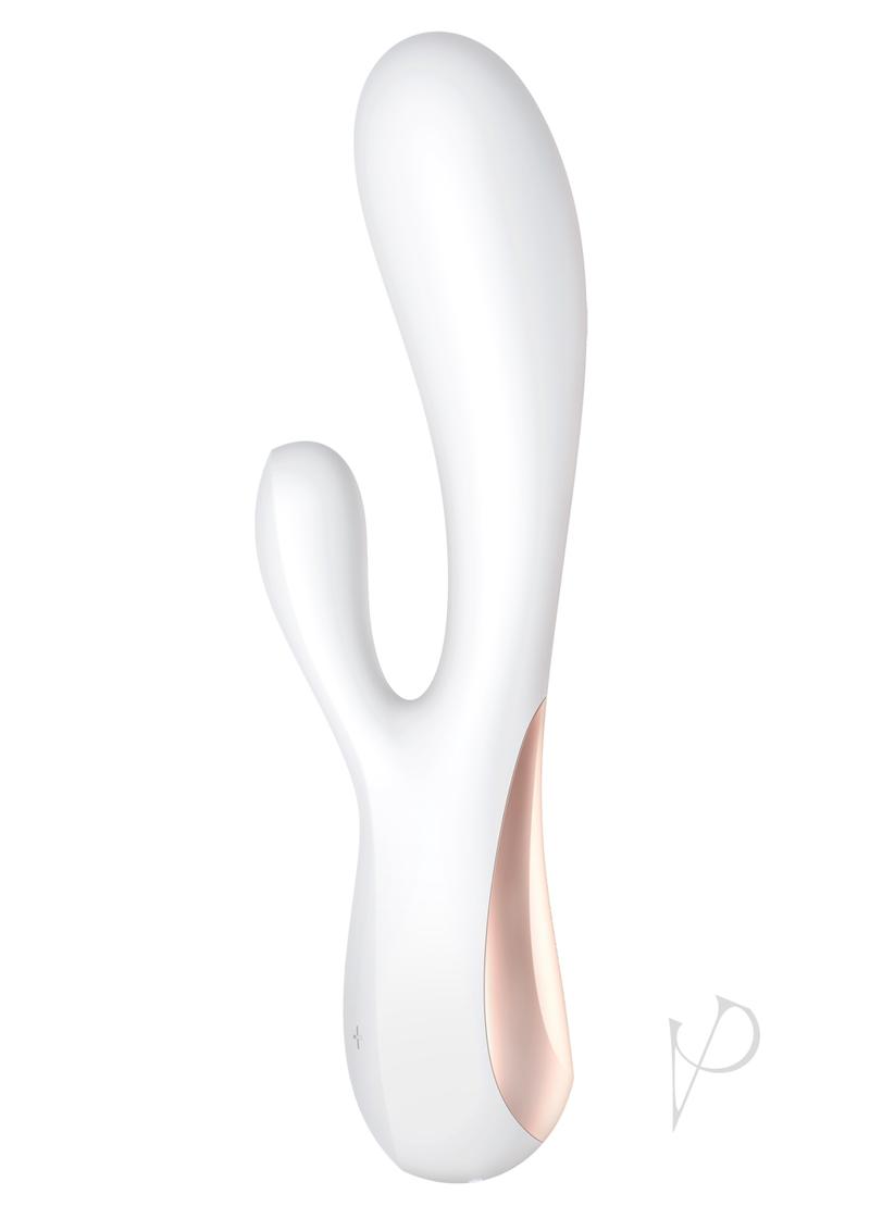 Satisfyer Mono Flex Rechargeable Silicone Rabbit Vibrator - White