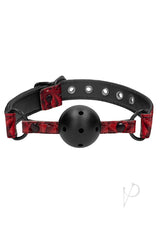 Ouch! Luxury Breathable Luxury Ball Gag - Burgundy