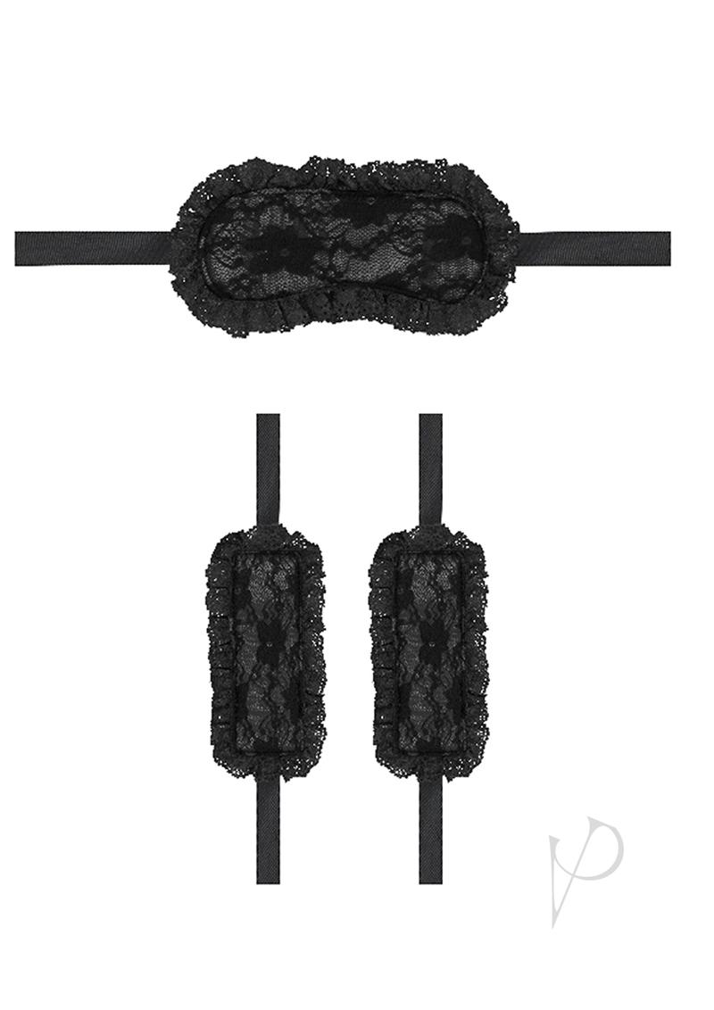 Ouch! Kits Introductory Bondage Kit #7 (2 piece kit) - Black