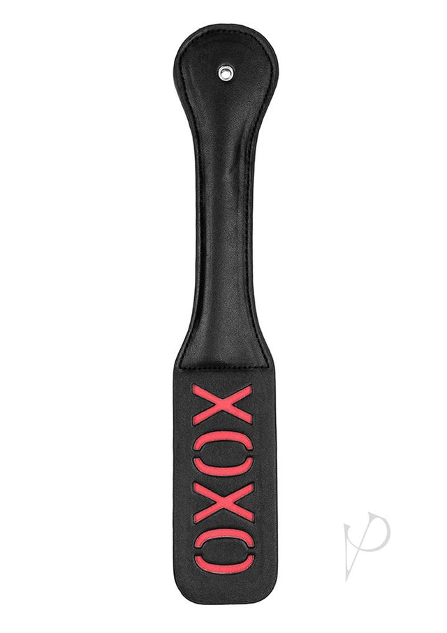 Ouch! Leather Paddle XOXO - Black