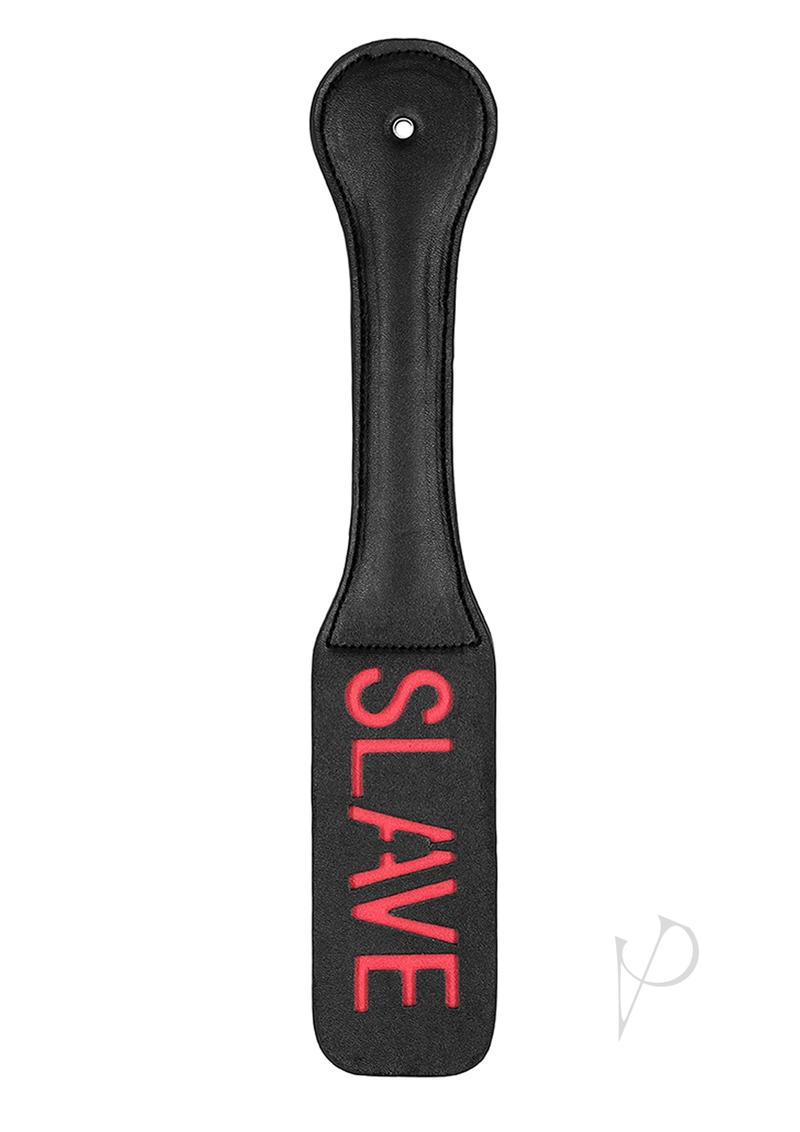 Ouch! Leather Paddle Slave - Black