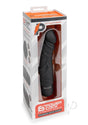 Powercocks Silicone Rechargeable Realistic Vibrator 6.5in - Black