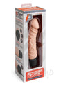 Powercocks Silicone Rechargeable Realistic Vibrator 6.5in - Vanilla