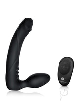 Pegasus Silicone Rechargeable Strapless Strap-On with Remote Control 7in - Black