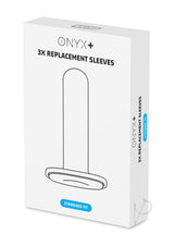 Kiiroo Onyx+ Replacement Sleeve 3 Per Pack - Standard Fit - White