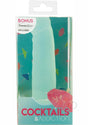 Addiction Cocktails Vibrating Silicone Dildo 5.5in - Mint Mojito