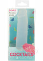 Addiction Cocktails Vibrating Silicone Dildo 5.5in - Blue Lagoon