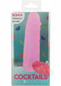 Addiction Cocktails Vibrating Silicone Dildo 5.5in - Purple Cosmo