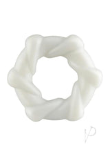Rock Candy Taffy Twist Cock Ring - White