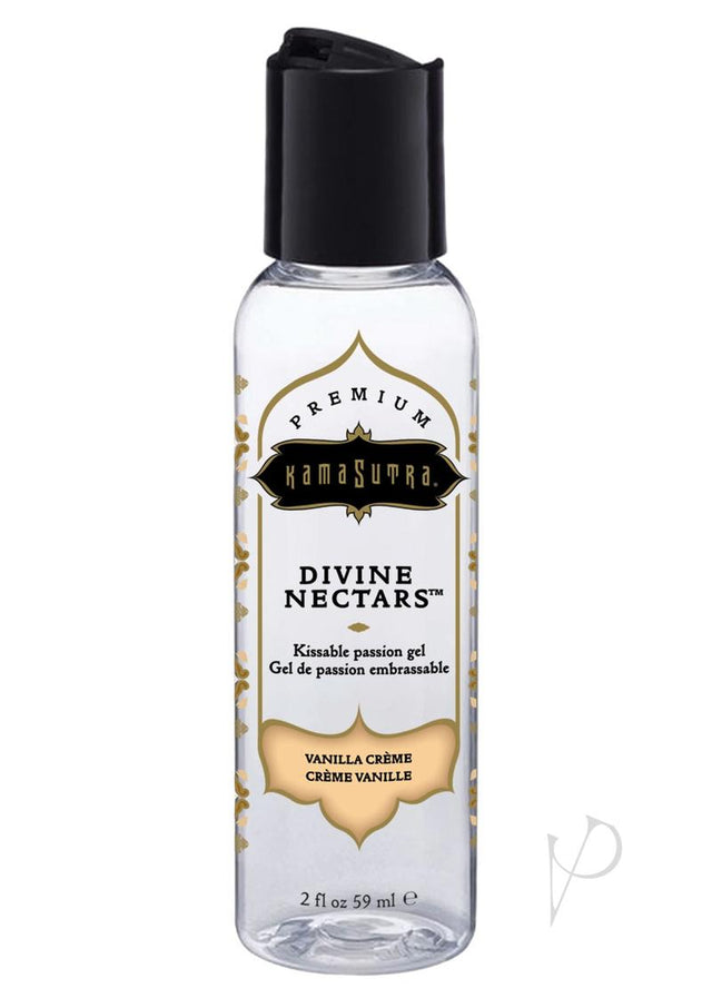 Kama Sutra Divine Nectars Water Based Flavored Body Glide 2oz - Vanilla Cr&#xe8;me