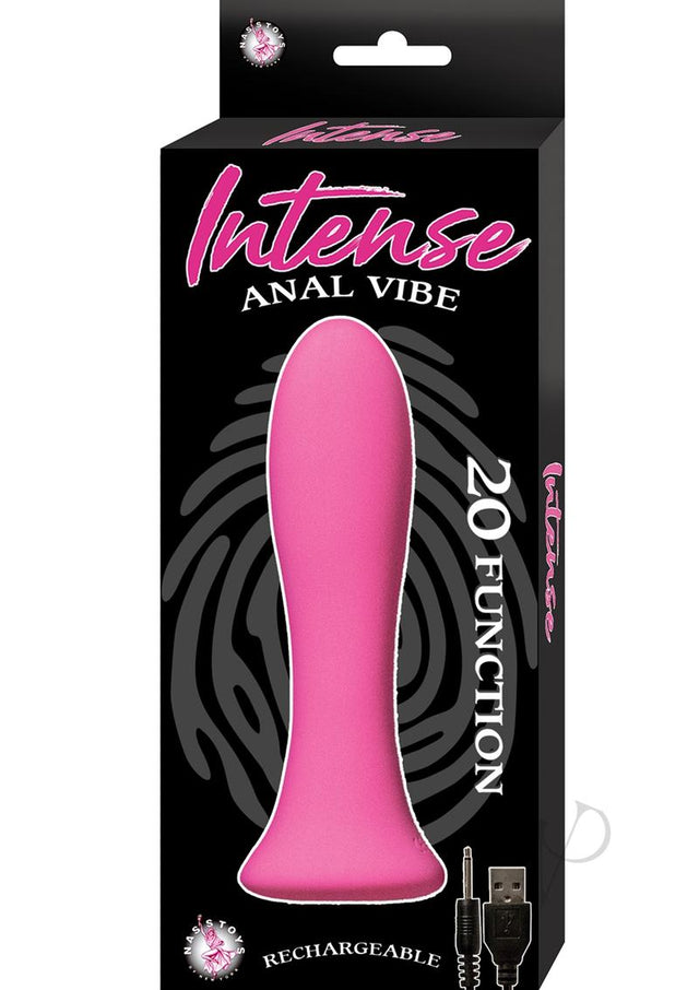 Intense Anal Vibe Silicone Rechargeable Vibrator - Pink