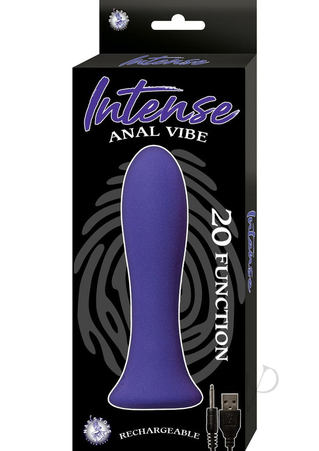 Intense Anal Vibe Silicone Rechargeable Vibrator - Purple