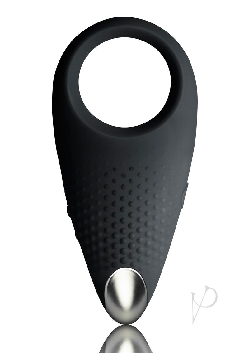 Men-X Empower Silicone Rechargeable Couples Stimulator Ring - Black