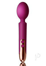 Oriel Silicone Rechargeable Wand Massager - Fuchsia