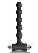 Petite Sensations Pearls Silicone Vibrating Anal Beads - Black
