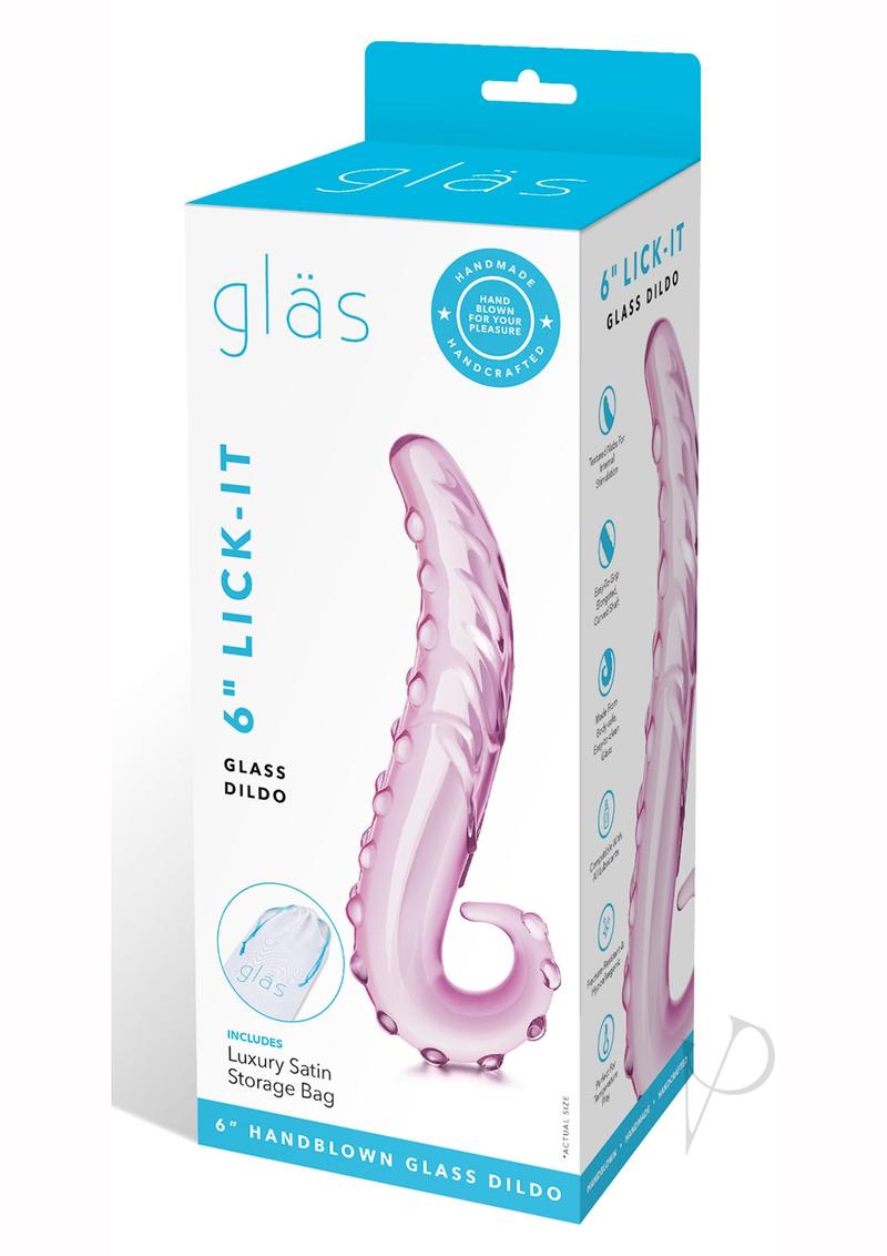 Glax Lix Dildo 6in - Pink