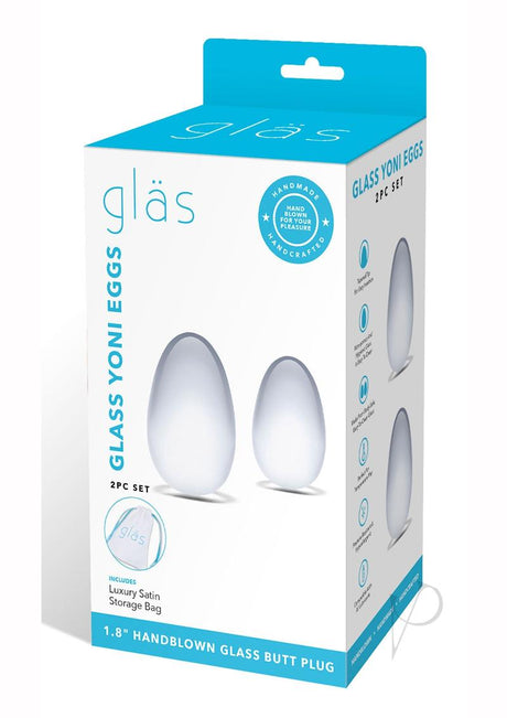 Glas Yoni Eggs (2 piece) - Clear