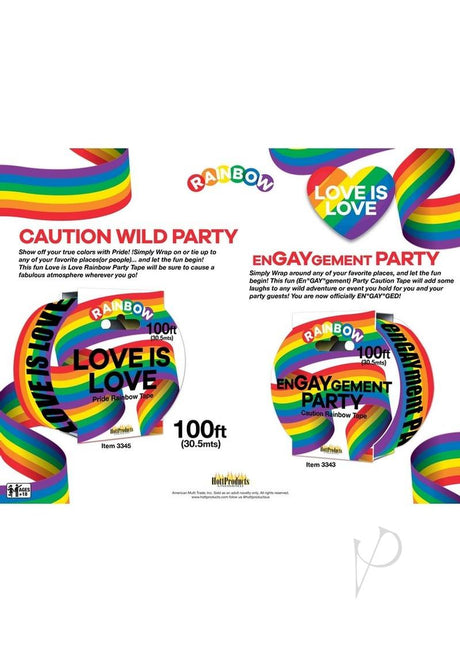 EnGAYgement Party Tape (100ft) - Multicolor