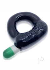 Stash Cock Ring with Aluminum Capsule Insert - Black